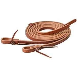 WEAVER LEATHER SINGLE PLY HEAVY HARNESS SPLIT REIN 5/8"X7' BROWN LEATHER